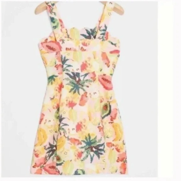 Farm Rio Frutas Fruit Peasant Hipster Hippie Modern Chic Art Boho Classy Dress - Picture 3 of 3